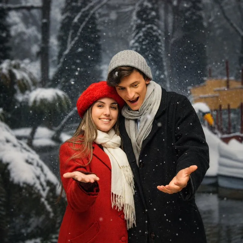 Nathan e Natly viajando